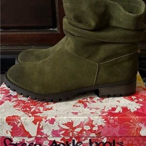 Women's Green Ankle Boots